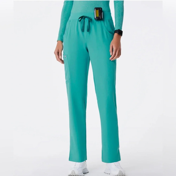 FIGS Kade Cargo Scrub Pants Teal Sz XXL Scrubs Nursing - Picture 1 of 12